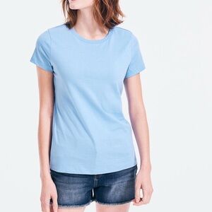 Nautica like new blue 100% cotton womens tshirt
